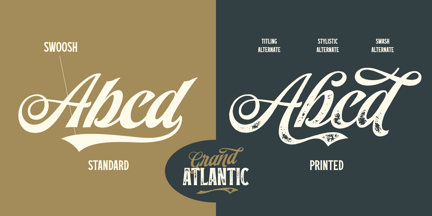 Example font Grand Atlantic #3